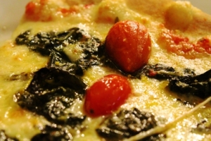 Pizza de alho negro